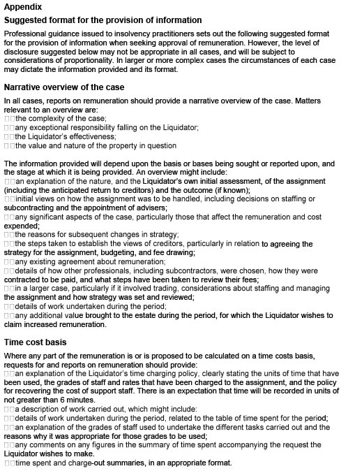 creditors guide